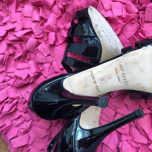 Kate Spade Black Heels Strappy Pumps - Picture 7 of 8